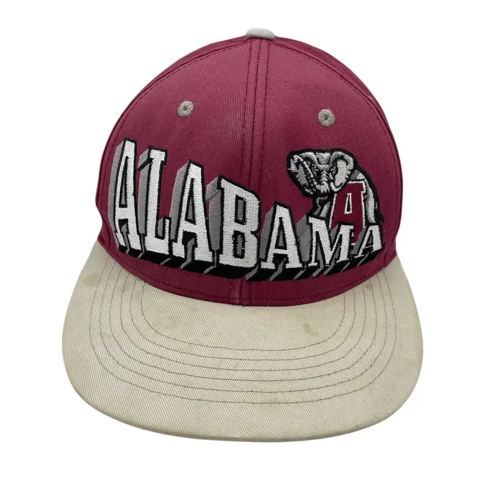 Alabama Crimson Tide Spellout Elephant Top Of the World Snapback Hat Cap